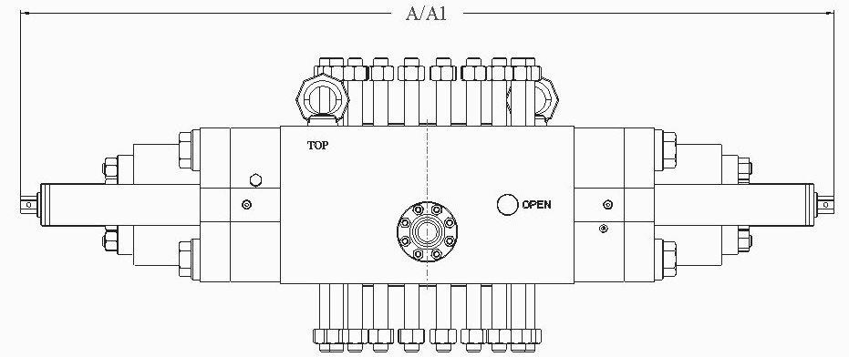 RAM BLOWOUT PREVENTER, SINGLE RAM