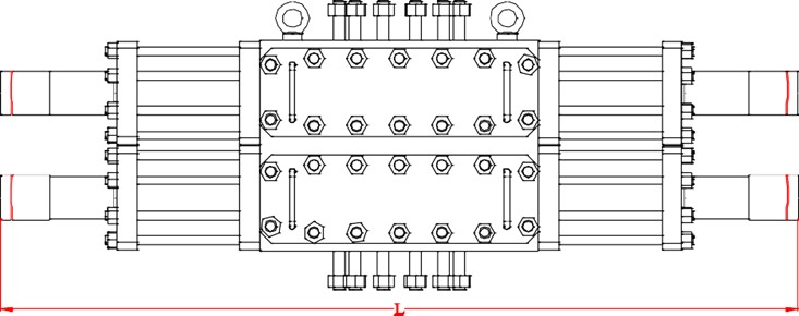 Workover Blowout Preventer, type RMW 02 dimensions